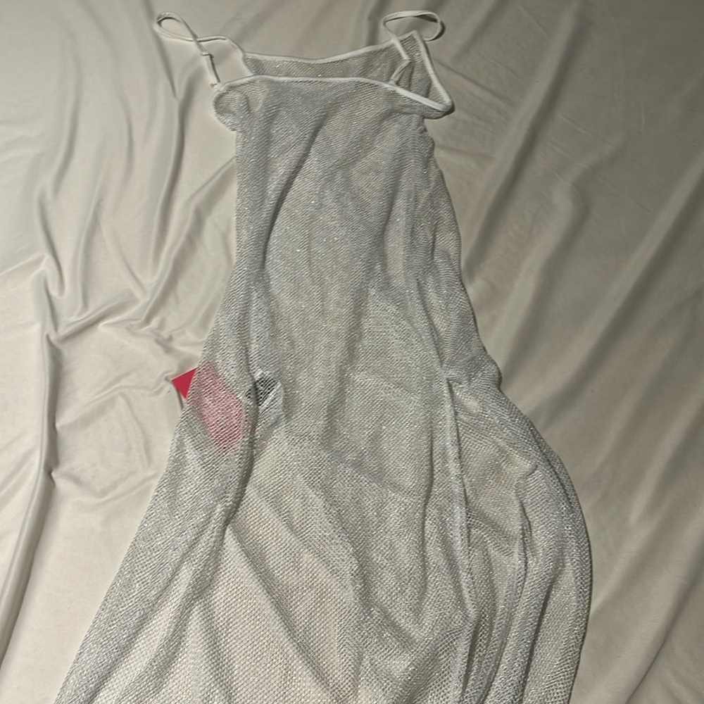 See-through fishnet party dress/beach dress size large